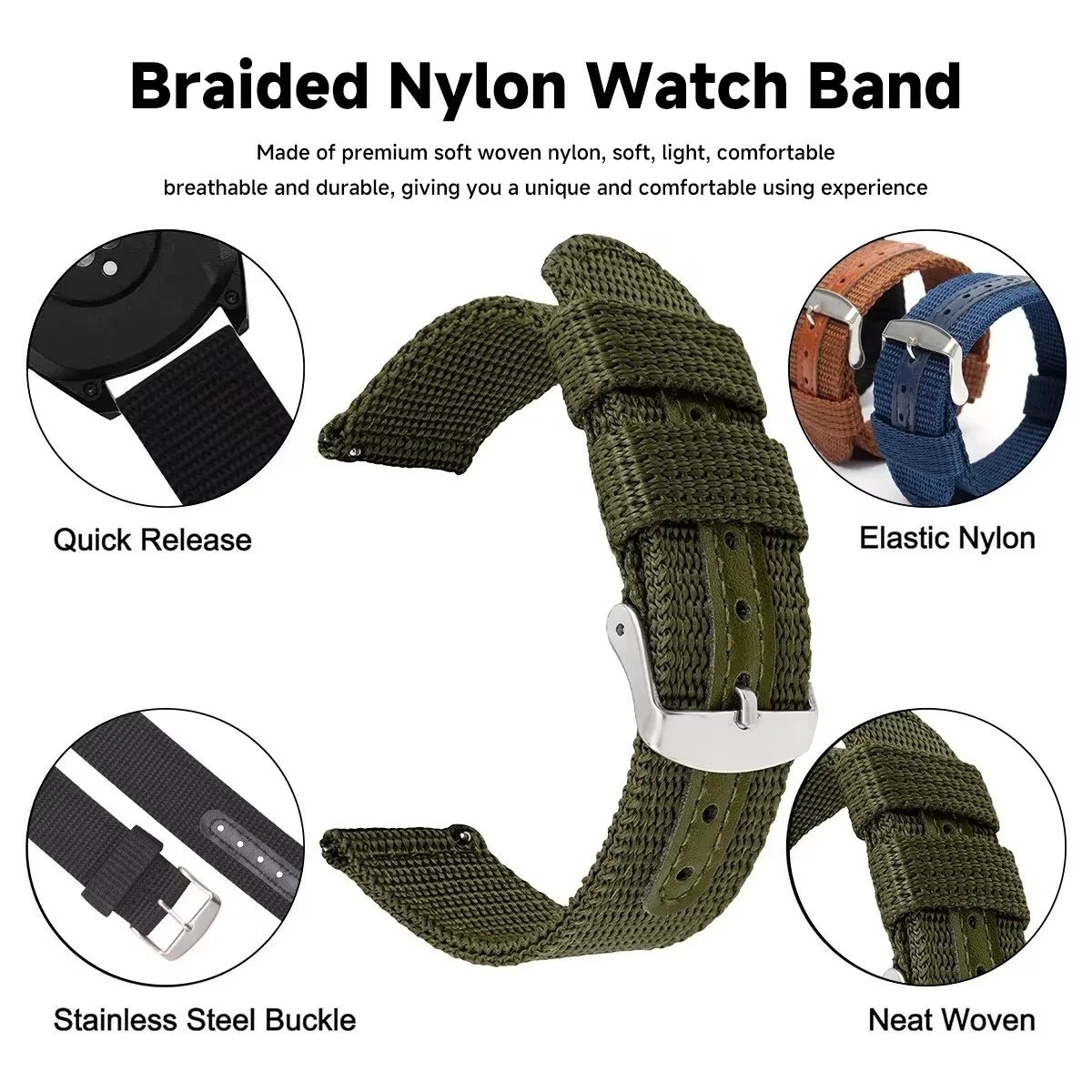 High Quality Nylon Canvas Watc - Canvas Strap Watch review and price