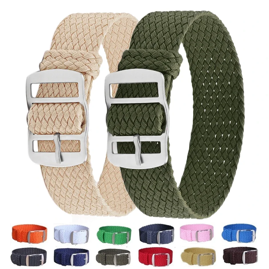 14mm 16mm 18mm 20mm 22mm Perlo - Perlon Strap Woven review and price