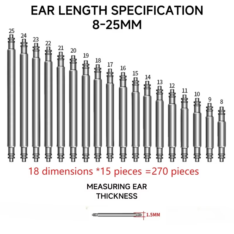 270pcs Stainless Steel Spring  - Spring Bar Tool Set review and price