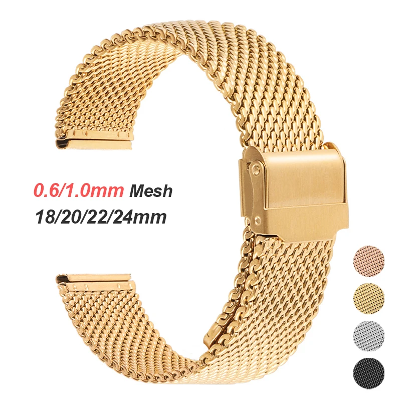 0.6mm 1.0mm Milanese Mesh Stra - Mesh Strap Metal review and price