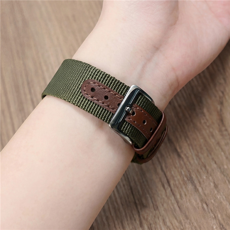 Nylon Ribbed Watch Band 20mm 2 - Canvas Strap Watch review and price