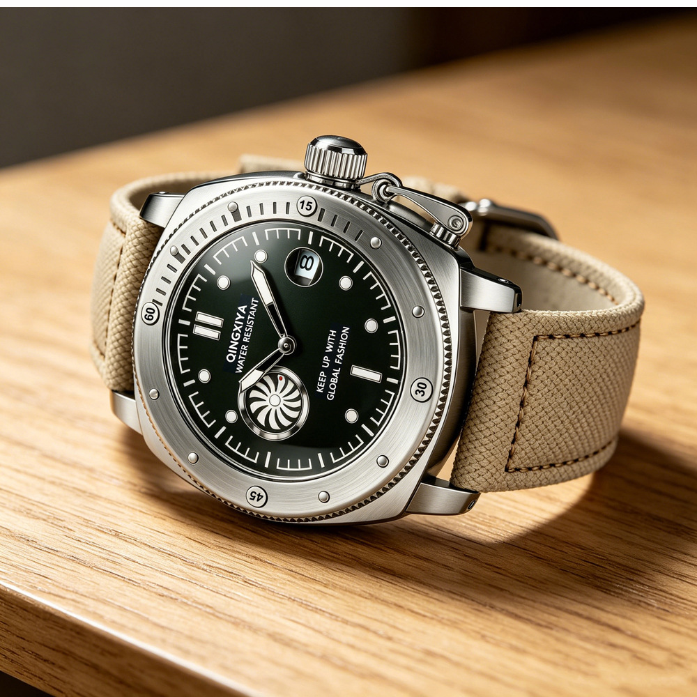 Cool Creative Khaki Canvas Str - Canvas Strap Watch review and price