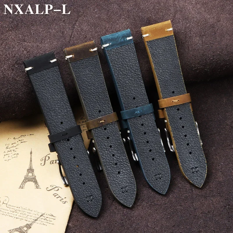 Vintage Oil Wax Leather Watch  - Nato Strap Nylon review and price