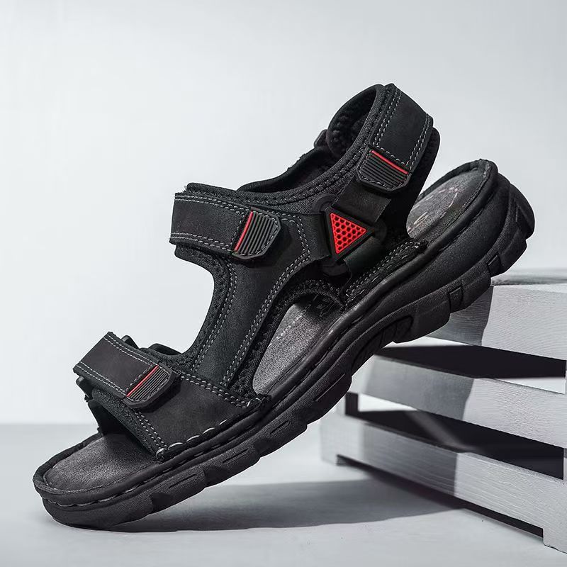 Men 2026 Summer New Real Leath - Sport Loop Velcro review and price