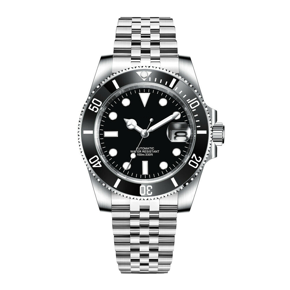 DIY Logo 40MM Dive Watch NH35  - Stainless Bracelet Diver review and price