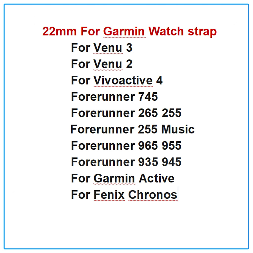 Silicone 22mm Strap For Garmin - Mesh Strap Metal review and price