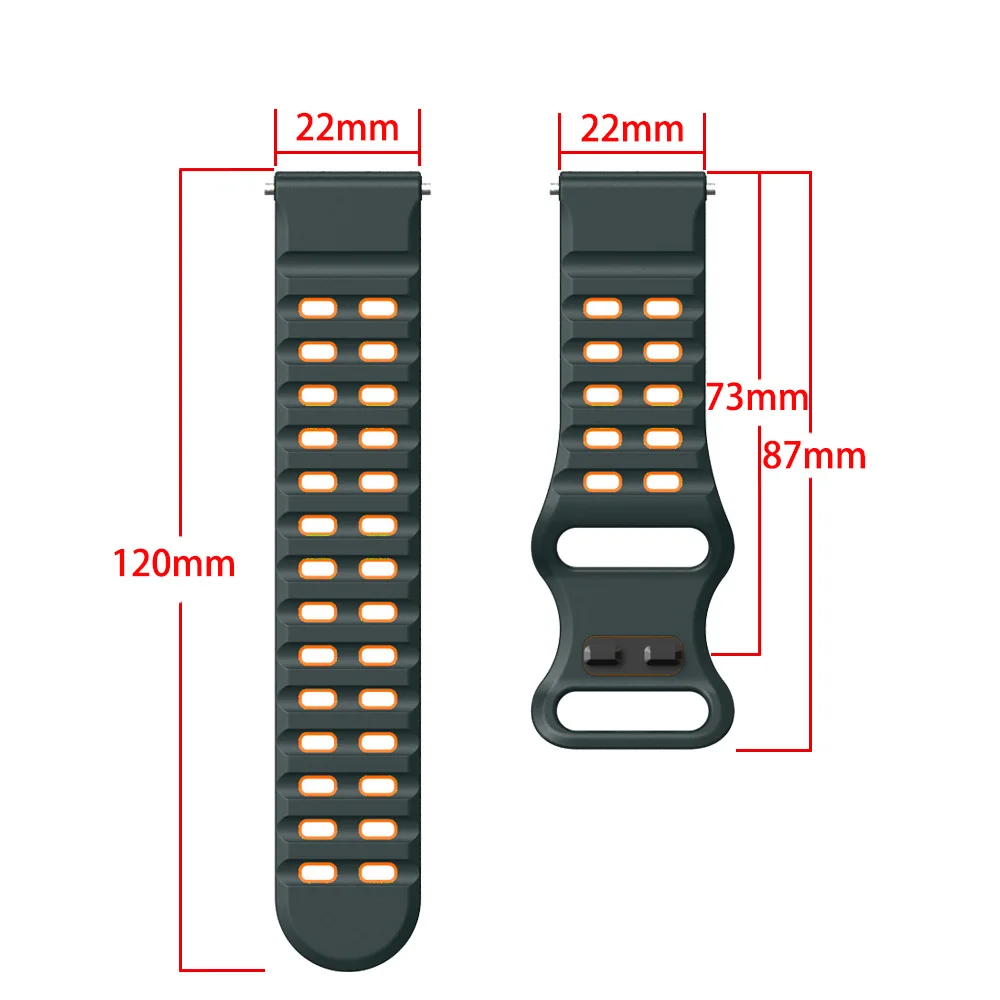 Silicone 22mm Strap For Garmin - Mesh Strap Metal review and price