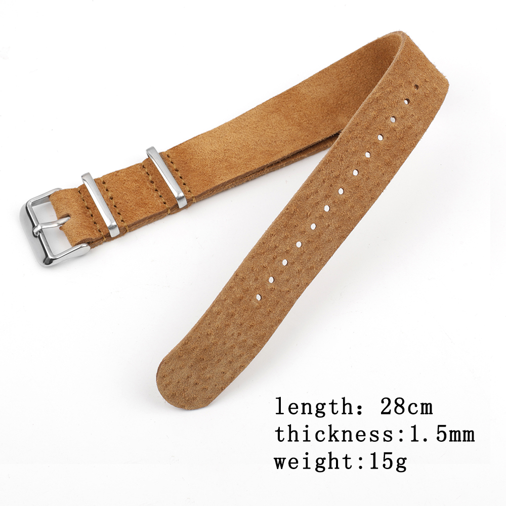 Soft Retro Suede Genuine Leath - Nato Strap Nylon review and price