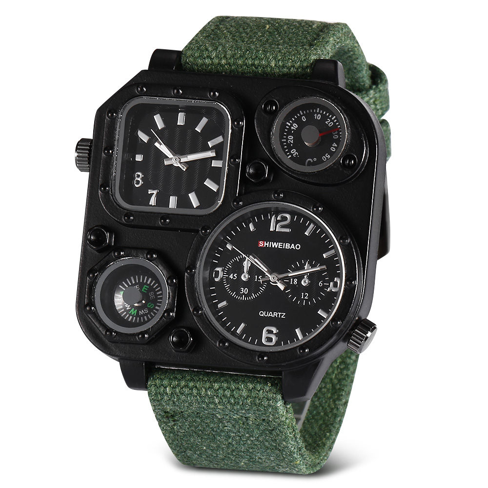 Quartz Mens Watches Top Brand  - Canvas Strap Watch review and price
