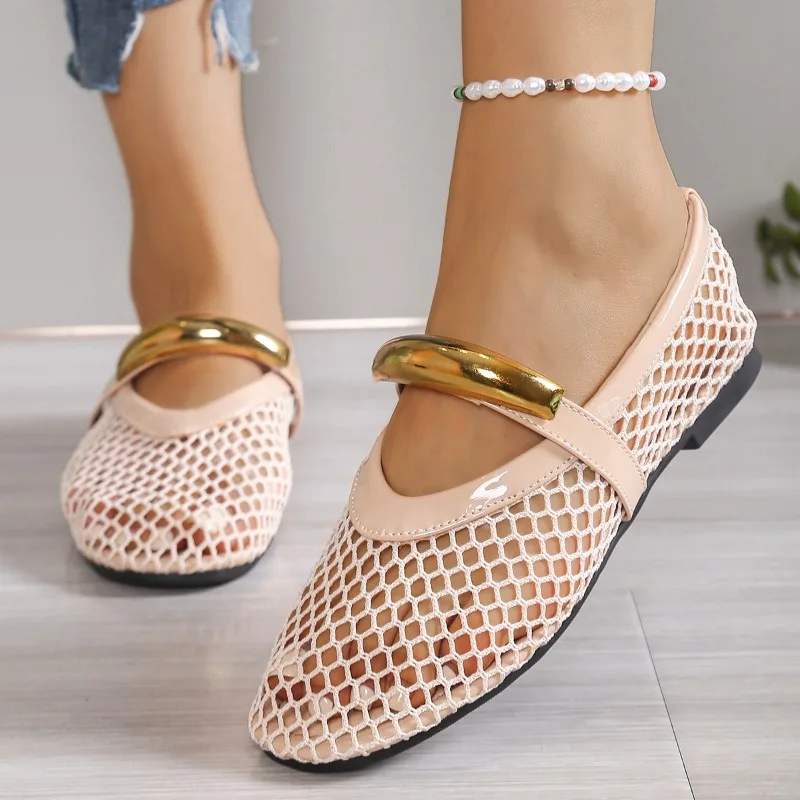Women's Breathable Summer Roun - Mesh Strap Metal review and price