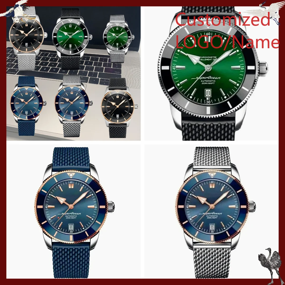 A1212 Store Customized Watches - Stainless Bracelet Diver review and price