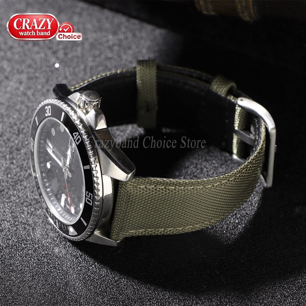 20mm 22mm Canvas Leather Weave - Canvas Strap Watch review and price