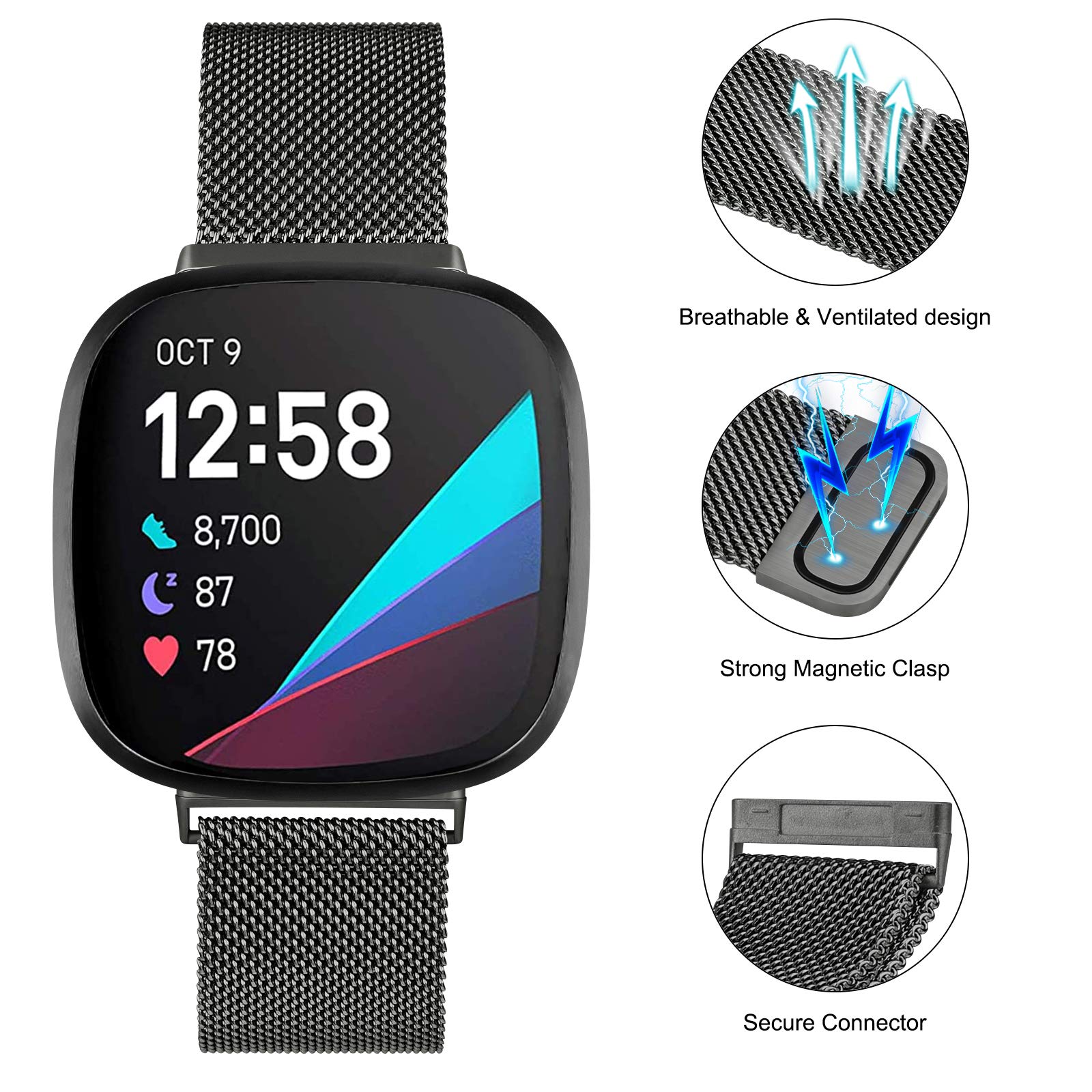 Milanese Loop strap for Fitbit - Milanese Loop Magnetic review and price