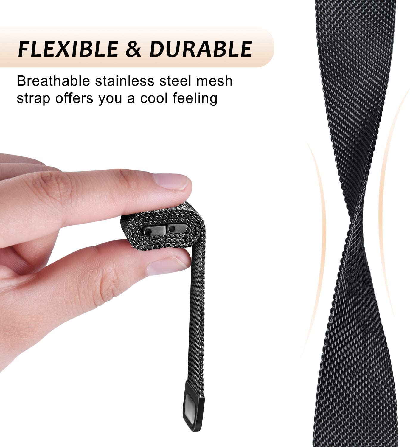 Milanese Loop strap for Fitbit - Milanese Loop Magnetic review and price